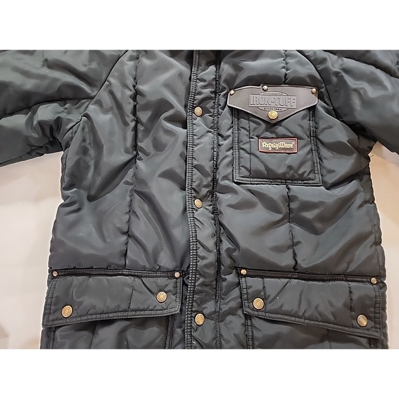 Vintage Refrigiwear Men's Black Insulated Jacket Size Med - Picture 5 of 14